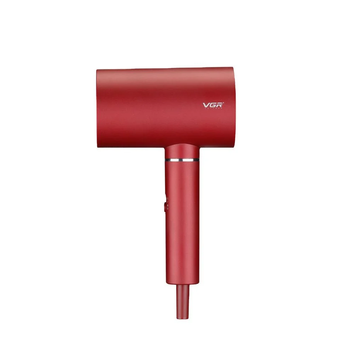 Профессиональный фен для волос VGR V-431 мощностью 1600-1800 Вт красного цвета