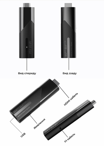 Смарт ТВ приставка LEMFO M98-Y10 2/16 Гб Smart TV Stick Android 13 (ATV) з голосовим пультом
