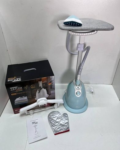 Отпариватель вертикальный для одежды со стойкой Zepline ZP-130 3000W Голубой
