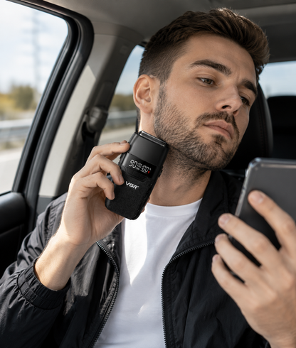 Бритва VGR V 640 S Black / Шейвер чоловічий професійний / Електробритва акумуляторна чорна