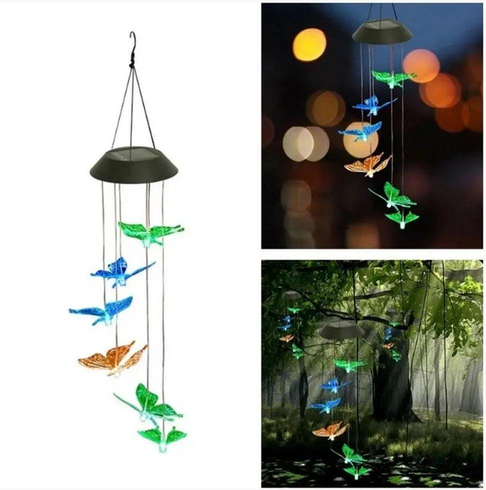 Садовый светильник-ночник 5 MULTI Led Solar на солнечной батарее 16 режимов