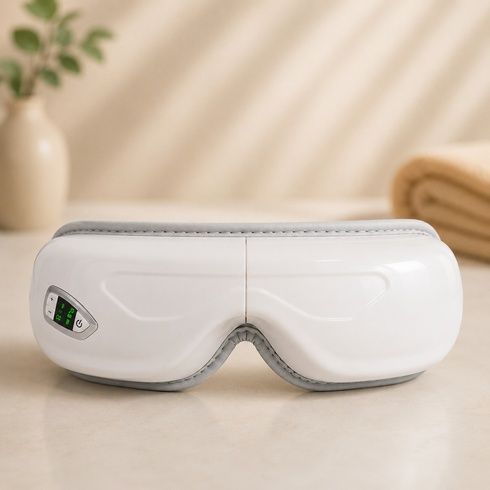 Масажер для очей TS-5507 Airbag eye massager / Акумуляторний масажер 3 режими / Вібраційні масажні окуляри для розслаблення