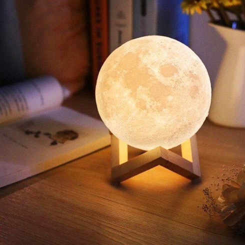 Настільний світильник місяць Magic 3D Moon Light Від Акумулятора
