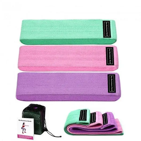 Набір тканинних фітнес гумок Luting Hip Resistance Bands 3 штуки, ассорти