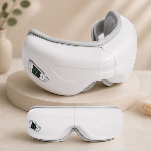 Масажер для очей TS-5507 Airbag eye massager / Акумуляторний масажер 3 режими / Вібраційні масажні окуляри для розслаблення