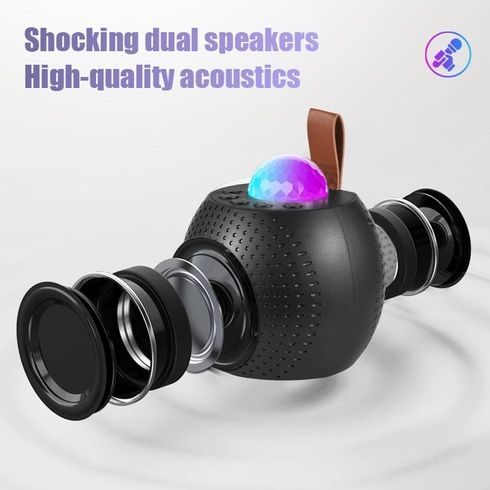 Портативна колонка Z1 (Bluetooth, LED, 2 мікрофони, проекція)