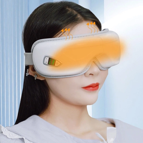 Масажер для очей TS-5507 Airbag eye massager / Акумуляторний масажер 3 режими / Вібраційні масажні окуляри для розслаблення