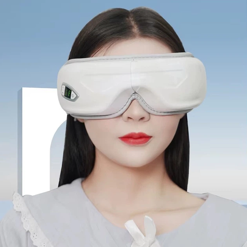 Масажер для очей TS-5507 Airbag eye massager / Акумуляторний масажер 3 режими / Вібраційні масажні окуляри для розслаблення