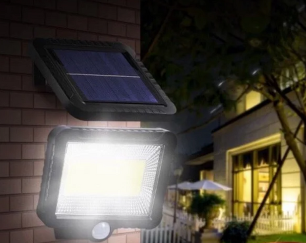 Вуличний ліхтар із датчиком руху Split Solar Wall Lamp на сонячній батареї