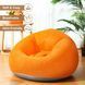 Надувне крісло-пуф Inflatable Sofa / Надувне крісло-мішок 110&times;110&times;85 см Помаранчевий