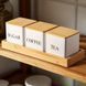 Набор банок для хранения &laquo;Sugar/Coffee/Tea&raquo; с бамбуковыми крышками и подставкой