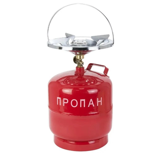 Кемпинговый газовый баллон Турист на 8 л., Красный