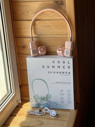 Шийний вентилятор Ice Cube, знімний Hanging neck fan AND LY-955