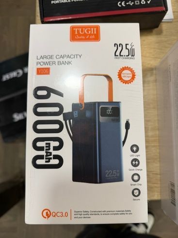 Зовнішній акумулятор TUGII Y106 60000 мАг із швидкою зарядкою 22,5 Вт