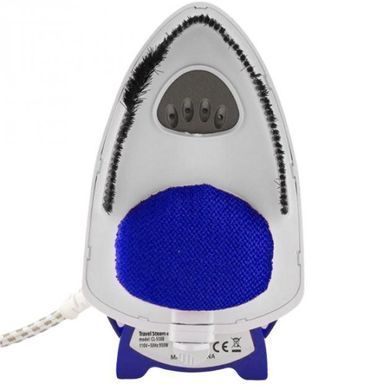Ручний паровий відпарювач Mini Steam Iron HT-558B - компактна дорожня парова праска зі щіткою, Темно-синій