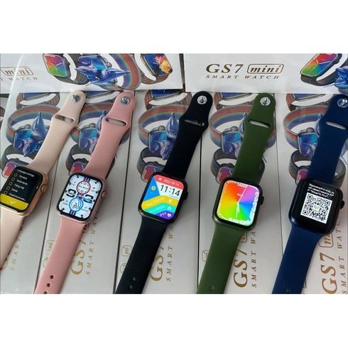 Смарт-часы Smart Watch GS7 Pro Max, 45 мм, звонки, беспроводная зарядка розовый
