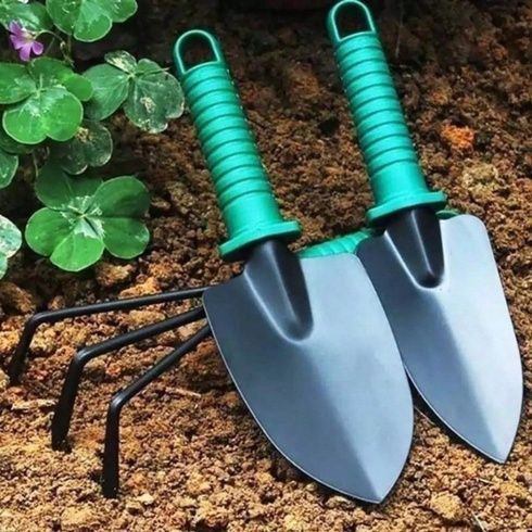 Набор садовых инструментов 10 в 1 с чемоданом Garden Instrumen AND ES-10, инвентарь для огорода и сада