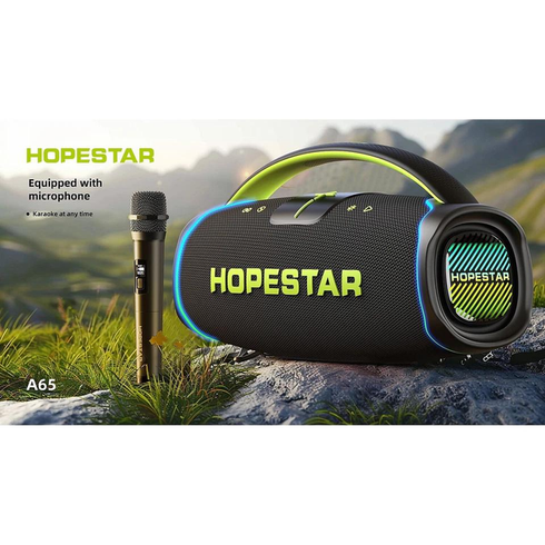 Портативная беспроводная Bluetooth колонка Hopestar A65 | с микрофоном