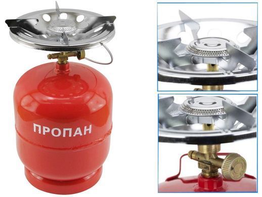 Кемпинговый газовый баллон Турист на 8 л., Красный