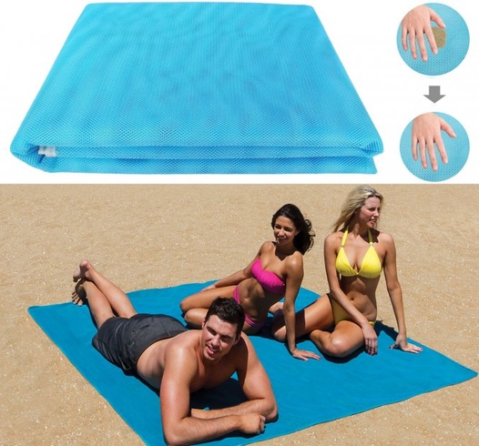 Пляжна підстилка покривало килимок Анти-пісок Sand Free Mat 200x150 см