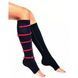 Компрессионные гольфы Zip Sox, носки от варикоза Чёрный