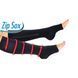 Компрессионные гольфы Zip Sox, носки от варикоза Чёрный