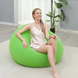 Надувне крісло-пуф Inflatable Sofa / Надувне крісло-мішок 110&times;110&times;85 см Зелений