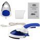 Ручний паровий відпарювач Mini Steam Iron HT-558B - компактна дорожня парова праска зі щіткою, Темно-синій