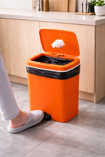 Відро для сміття зі смарт-датчиком Smart trash can 10 л Помаранчевий