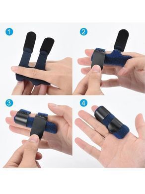 Бандаж на палец руки мизинец детский ортез шина фиксатор FINGER SPLINT, Черный