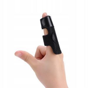 Бандаж на палец руки мизинец детский ортез шина фиксатор FINGER SPLINT, Черный