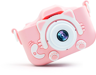 Дитячий цифровий фотоапарат Smart Kids Kitty з 2" екраном 20Мп у силіконовому чохлі "Кішечка" із вбудованими іграми