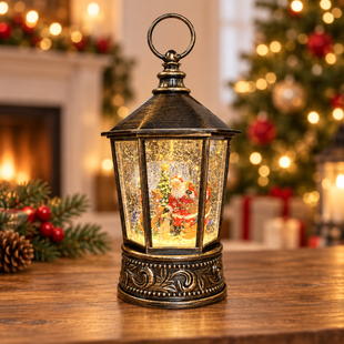 Новогодний музыкальный ночник-светильник XMAS WDL 24077A Санта Клаус