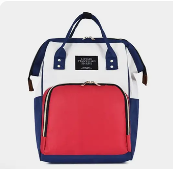 Сумка для мам  бордово-синий, уличная сумка для мам и малышей, модная многофункциональная TRAVELING SHAR