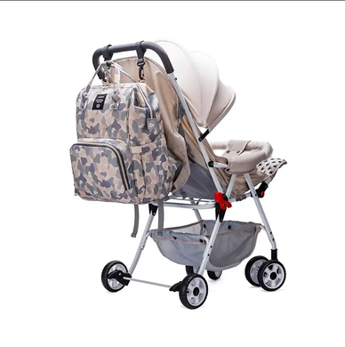 Сумка для мам  бордово-синий, уличная сумка для мам и малышей, модная многофункциональная TRAVELING SHAR