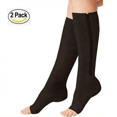 Компрессионные гольфы Zip Sox, носки от варикоза Бежевые
