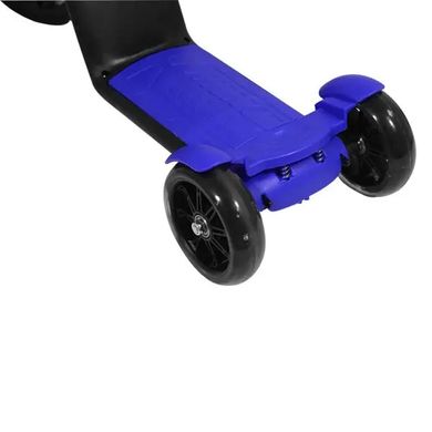 Детский самокат трансформер беговел с корзинкой синий Best Scooter 3 в 1