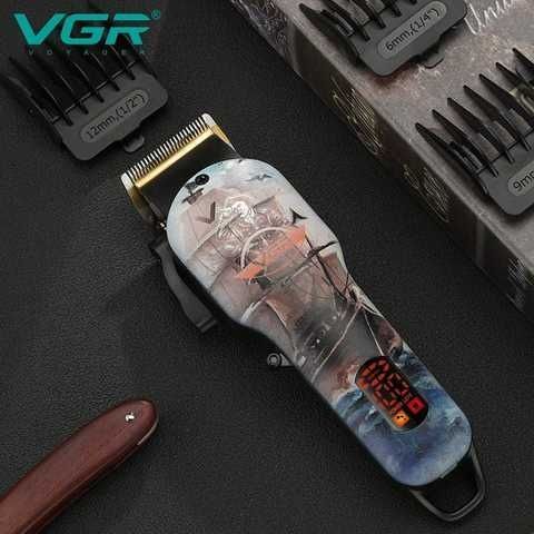 Машинка для стрижки VGR V-689 із малюнком акумуляторна (V-689)