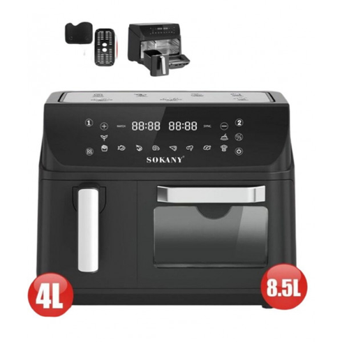 Аерофритюрниця Sokany SK-10060 з 2 чашами, сенсорне керування
