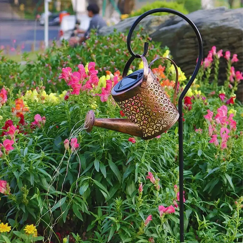 Садовий світильник на сонячній батареї "Лійка" 80см, Fairy lamp / Декоративний LED ліхтар для саду