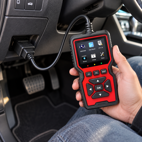 Діагностичний сканер V519 OBD2 / Діагностичний автосканер несправностей автомобіля / Діагностичний адаптер з кольоровим дисплеєм