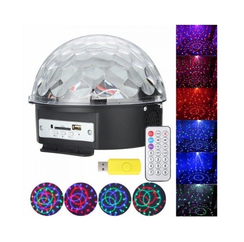 Світлодіодний Диско-куля із вбудованою бездротовою колонкою LED Magic Ball Light mp3