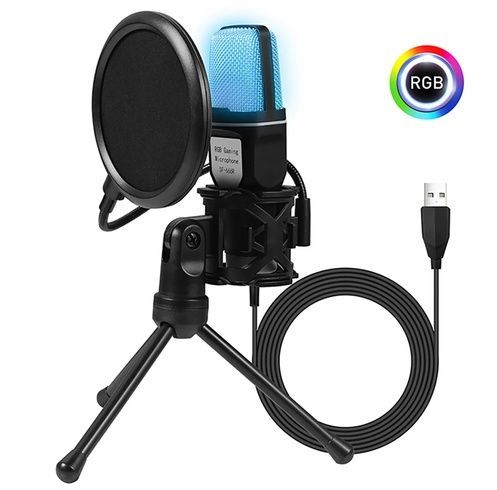 Конденсаторный микрофон Yanmai SF666R USB с RGB-подсветкой