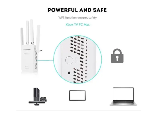 Репітер 09 LV-WR WIFI роутер +REPEATER/AP Mega, Білий