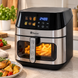 Аерофритюрка Domotec MS-3222 2800W / Аерогриль 12 л / Мультипіч з двома нагрівальними елементами