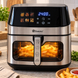 Аерофритюрка Domotec MS-3222 2800W / Аерогриль 12 л / Мультипіч з двома нагрівальними елементами