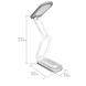 Настольная светодиодная лампа USB DESK LAMP 1964 со встроенным аккумулятором для работы и учебы, Белый