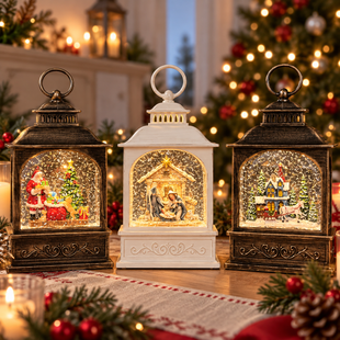 Музыкальный новогодний фонарь WDL 24072D Xmas
