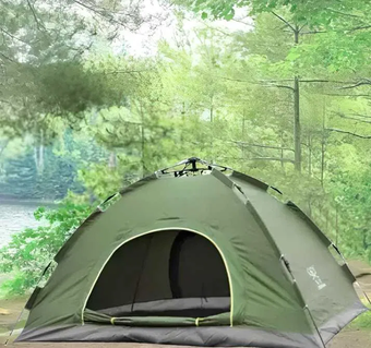 Зеленая Палатка автоматическая 2-х местная с Антимоскитной сеткой
