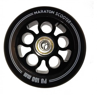 Колеса чорні Maraton для Самокатів V Алюміній 100 мм